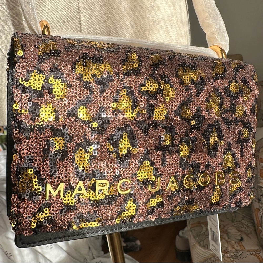 Marc Jacobs Sequin Leopard Print Bag NWT